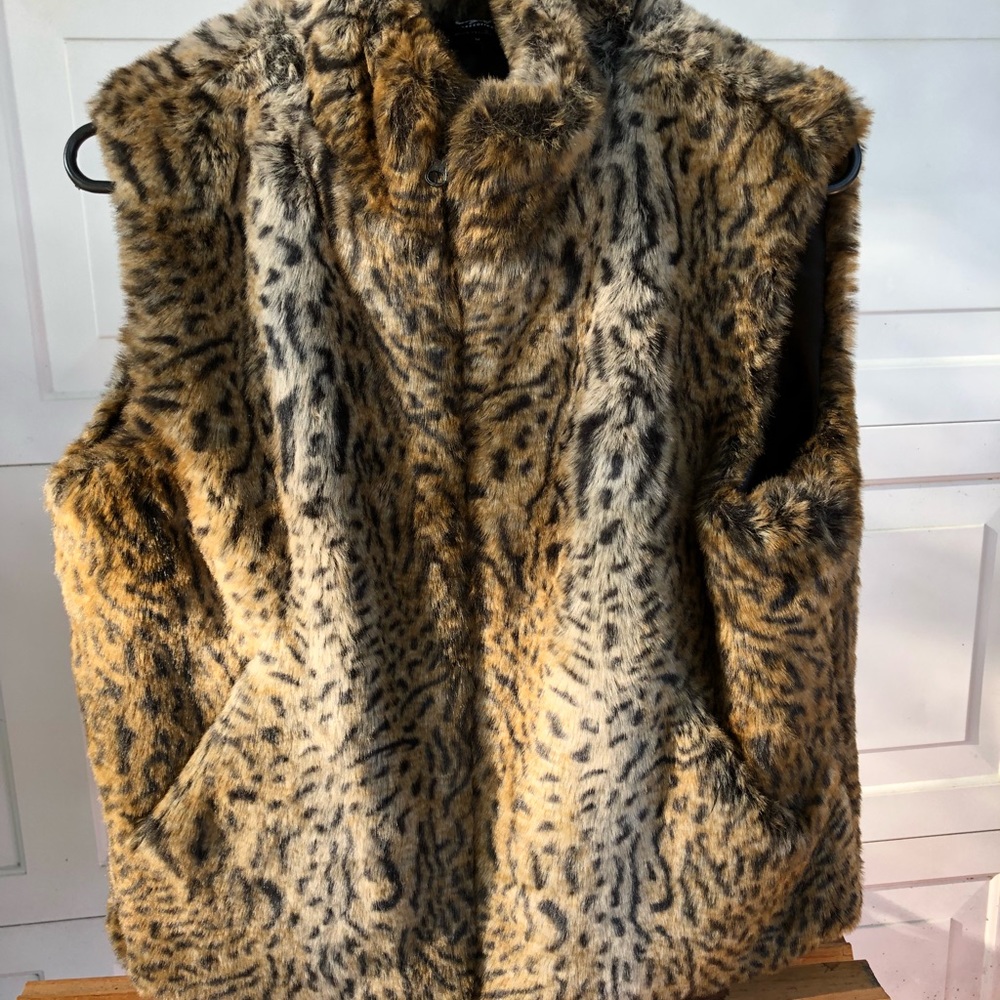 Faux fur vest